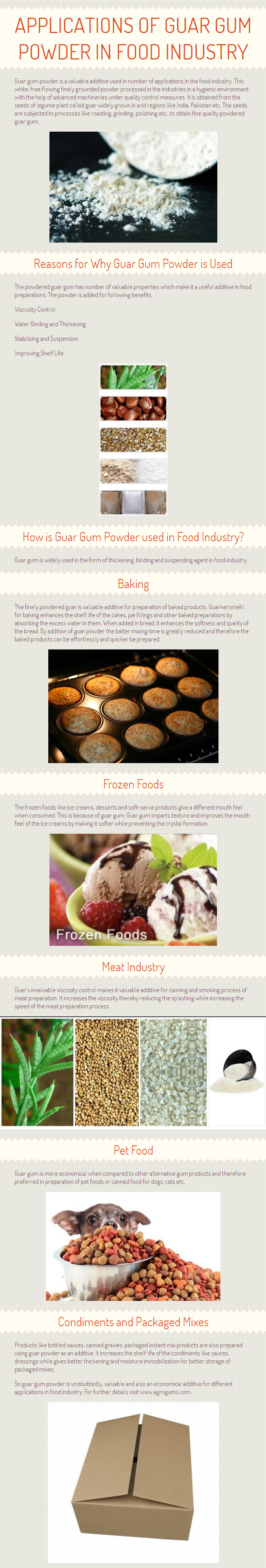 Applications of Guar Gum Powder in Food Industry