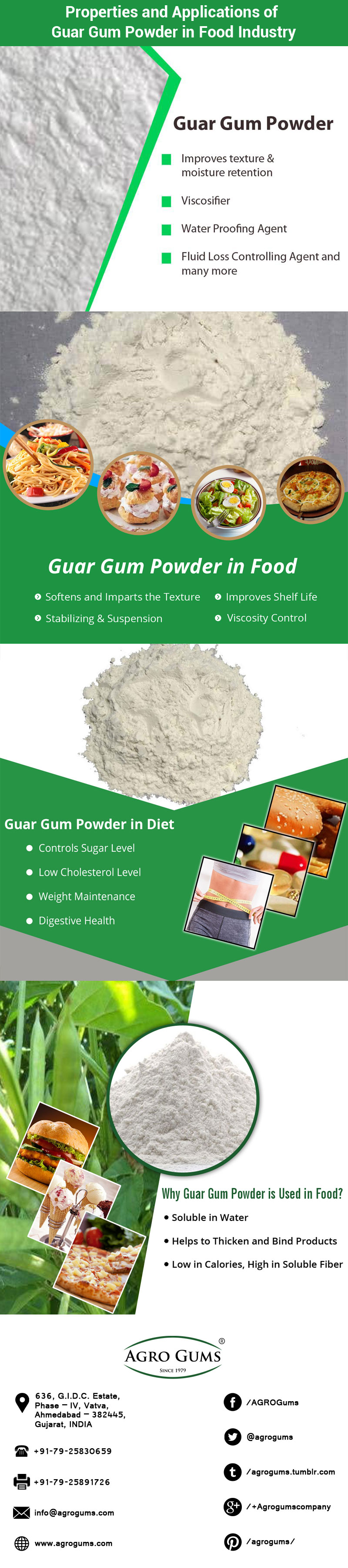 Guar Gum Powder for Food Industry